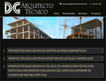 Tablet Screenshot of dgarquitectotecnico.com